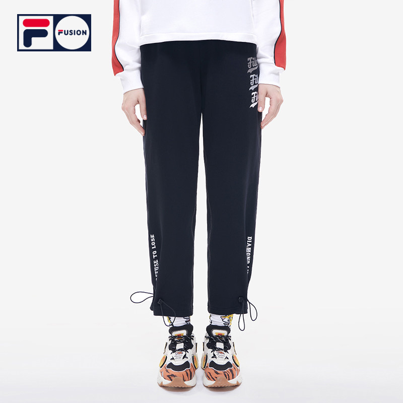 FILA FUSIONFila Tide Cards 2022 Spring New Products Women's Fashion Sports Loose Bungling Pants Long Pants