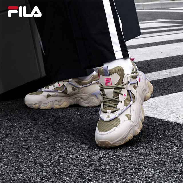 FILA sneakers ເກີບແມ່ຍິງ 2024 summer cat claw shoes 5th generation casual shoes dad shoes