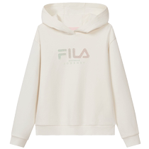 FILA KIDS FILA Childrens Clothing Girls Sweaters 2024 Autumn New Childrens Loose Antibacterial Hooded Tops