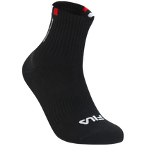 FILA official mens socks mid-waist socks mens sports socks simple and comfortable casual sports socks mid-calf socks