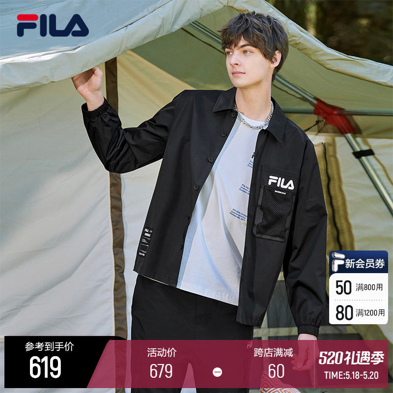 FILAFila Official Men's Sport jacket 2022 Summer new sport Fashion casual 100 lap blouses