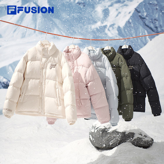 Ouyang Nana FILAFUSION Fila trendy brand down jacket for women 2023 winter new couple warm jacket for men