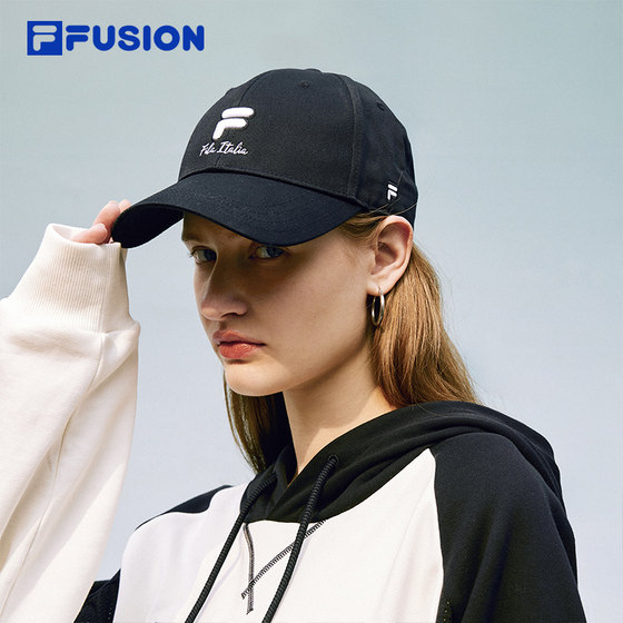 FILAFUSION 휠라 트렌디 스포츠 캡 여성용 피크 캡 커플 야구 모자 태양 모자 모자 남자