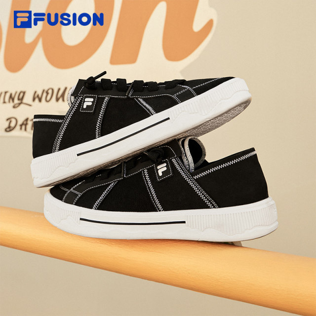 FILAFUSION Fila ເກີບຜູ້ຍິງຍີ່ຫໍ້ trendy POPIIISE skateboard life shoes 2024 summer new canvas shoes