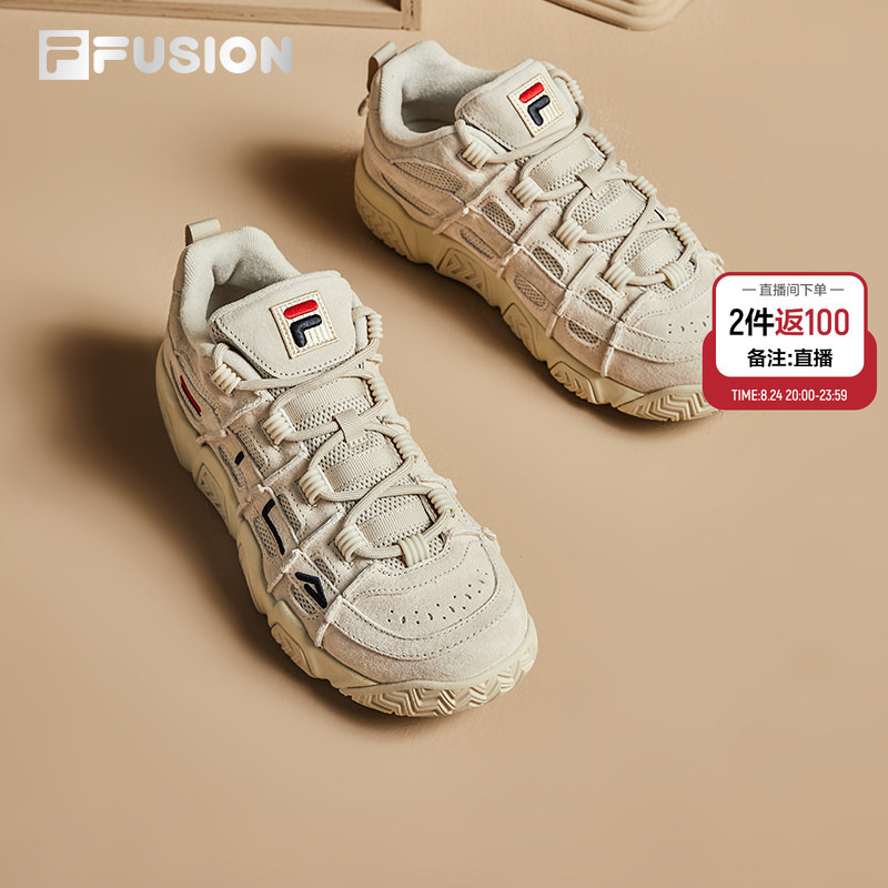 Fila Bread Shoes | Fila Fusion Retro Dad Shoes Thick-Soled Couple Casual Shoes Women's Shoes Sports Shoes Men's Fila Bread Shoes | Fila Fusion Retro Dad Shoes Thick-Soled Couple Casual Shoes Women's Shoes Sports Shoes Men's