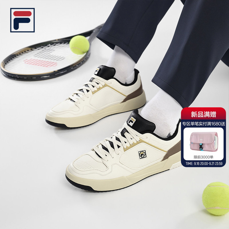 Fila Round Shield 2+丨Fila Tennis Lifestyle Shoes 26 Winter New Men's Shoes Classic Retro Supportive Color-Block Sneakers