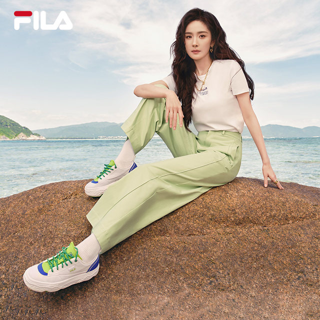 FILA Official ROCK Rock Shoes Women's Shoes 2024 Summer New Canvas Shoes Casual Shoes Sports Shoes ເກີບຜູ້ຊາຍ