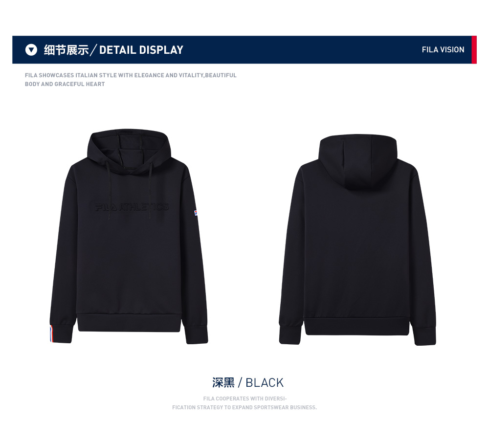 Áo len cổ điển Fila ATHLETICS Áo len nam 2019 Xuân mới Áo thể thao chuyên nghiệp Áo len - Thể thao lông cừu / jumper áo thun dài