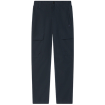 FILA official mens woven trousers 2024 summer new style fashionable simple comfortable straight casual pants