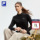 Женская футболка FILA с длинными рукавами, новинка осени 2025 года, спортивный топ для фитнеса на молнии, внутренний топ для йоги и бега mini 0