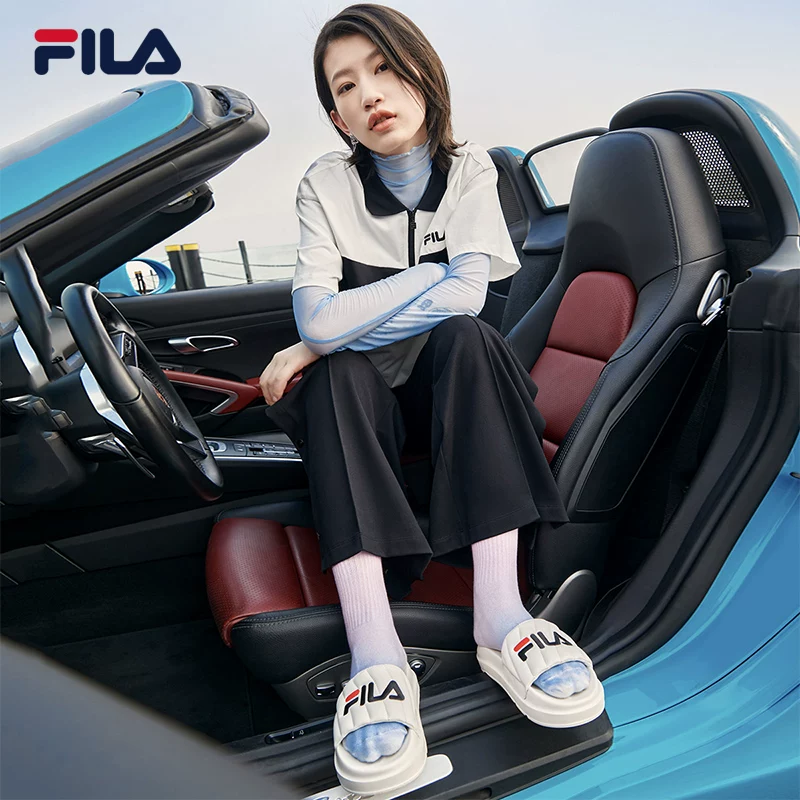 Официальная обувь FILA для женщин, спортивная обувь, летние толстоподошвенные сандалии, обувь для пляжа и рафтинга для женщин, черная-BK молочно-белая, глазурованный травяной синий