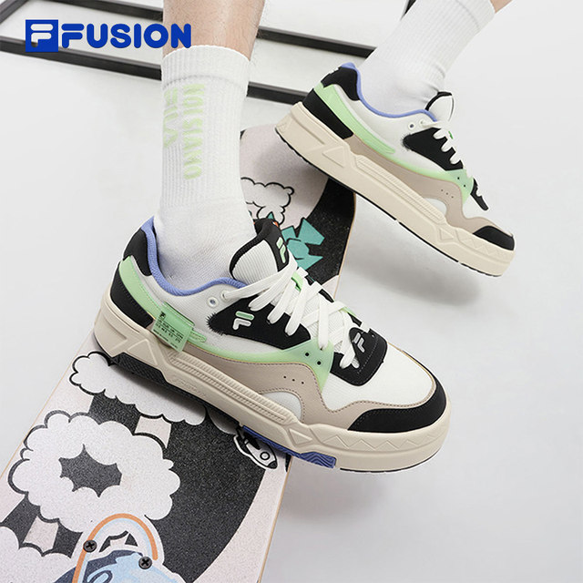 FILAFUSION Fila trendy brand BANK men's shoes skateboard shoes thick-soled sports shoes versatile fashion casual shoes