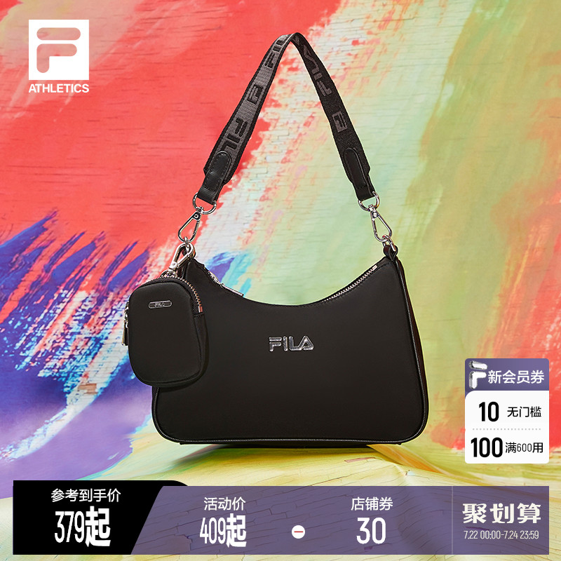 FILAFila women's small satchel with new summer sports armband casual bag Obliquely Satchel Outdoor Single Shoulder Bag Tide