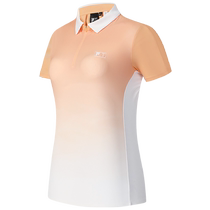 FILA womens lapel short-sleeved POLO shirt 2024 autumn new golf sports breathable T-shirt top