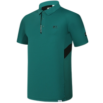 FILA Mens knitted short-sleeved POLO shirt 2024 summer new golf sports breathable lapel T-shirt