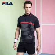 Fila fila quần vợt nam ngắn tay áo 2018 mới thanh lịch thoải mái thể thao giản dị ngắn tay áo polo áo sơ mi nam