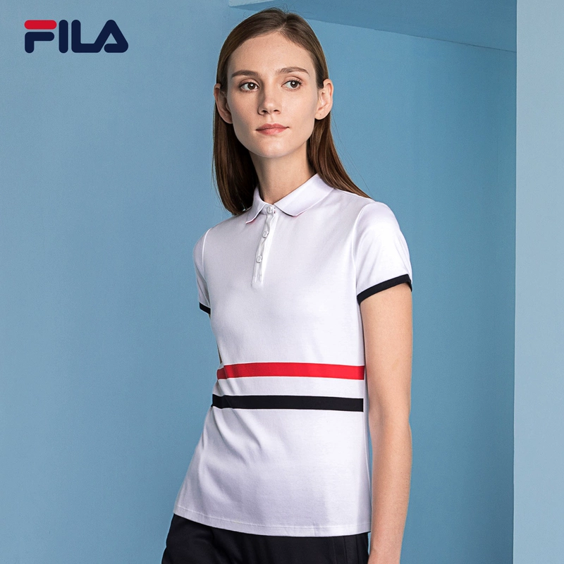 FILA Fila nữ POLO mùa xuân mới thoáng khí áo polo ngắn tay | F11W811109F - Áo polo thể thao