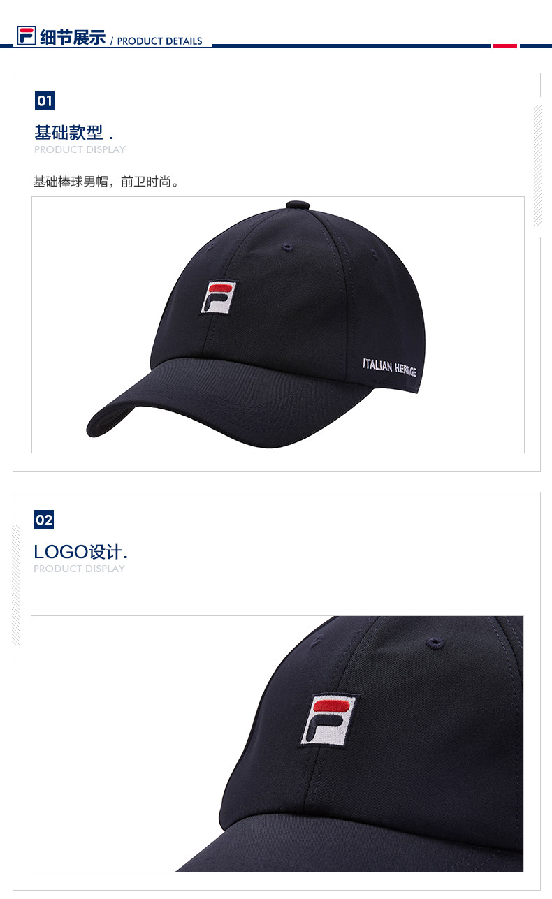 FILA Fila của Nam Giới Cap 2018 New Baseball Cap Breathable Xu Hướng Thời Trang Thể Thao Cap Men mũ lưỡi trai nam hàng hiệu