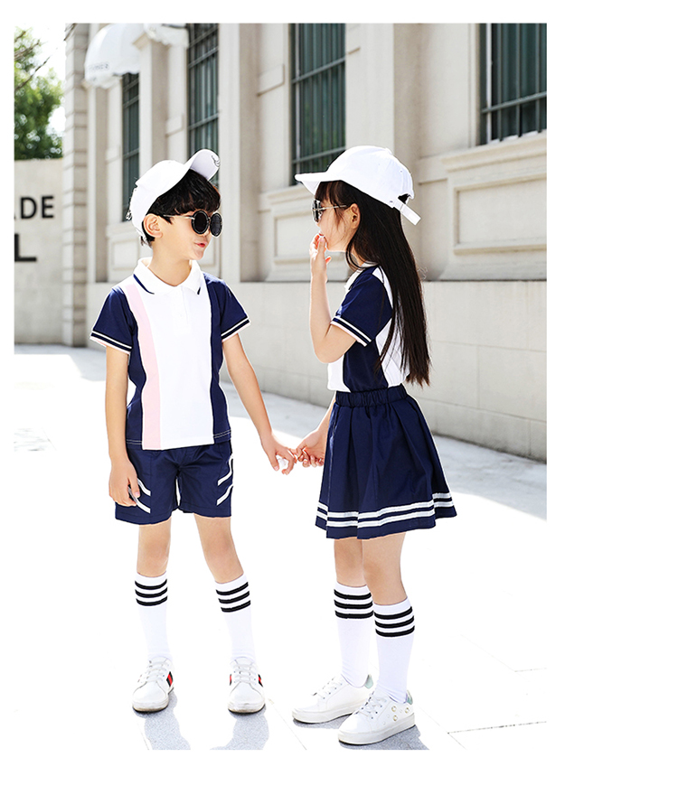 Quần áo mẫu giáo mới mùa hè trang phục mùa hè lớp đồng phục tiểu học phù hợp với trẻ em tay ngắn thể thao đồng phục sân vườn - Đồng phục trường học / tùy chỉnh thực hiện đồ vest bé trai