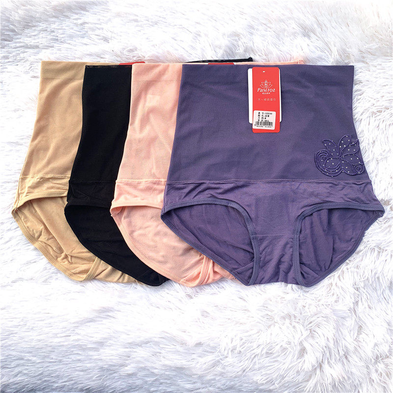 Counter Pasi Ruozhu high waist underwear belly hip briefs 12354H cotton pants pants