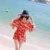 Cặp đôi đồ bơi nữ bikini ba mảnh bảo thủ che bụng áo tắm bên bờ biển kỳ nghỉ quần nam áo tắm nóng bỏng Set đồ đi biển cho cặp đôi Vài đồ bơi