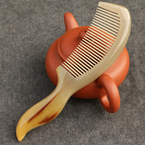 Natural white beef corner comb head massage comb anti-static teeth fine hair comb hair comb