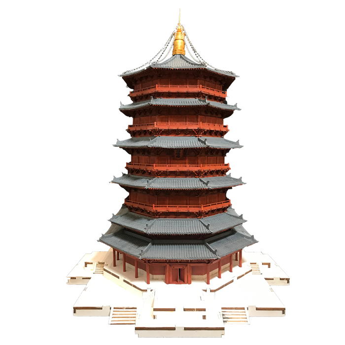 Китайский маленький деревянный трехмерный конструктор, DIY, в 3D формате