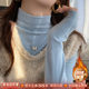 Long sleeves with half-high neck solid color T-shirt