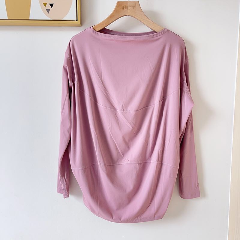Back in Action Women's Long Sleeve T-Shirt Paper Man Off-Shoulder Loose Yoga Long Sleeve Sports T-Shirt