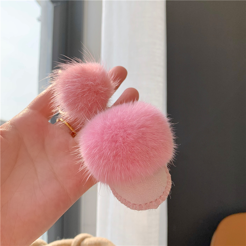 Streetwear Korean Style Slippers Plush Women's Bag Pendant Keychain display picture 5