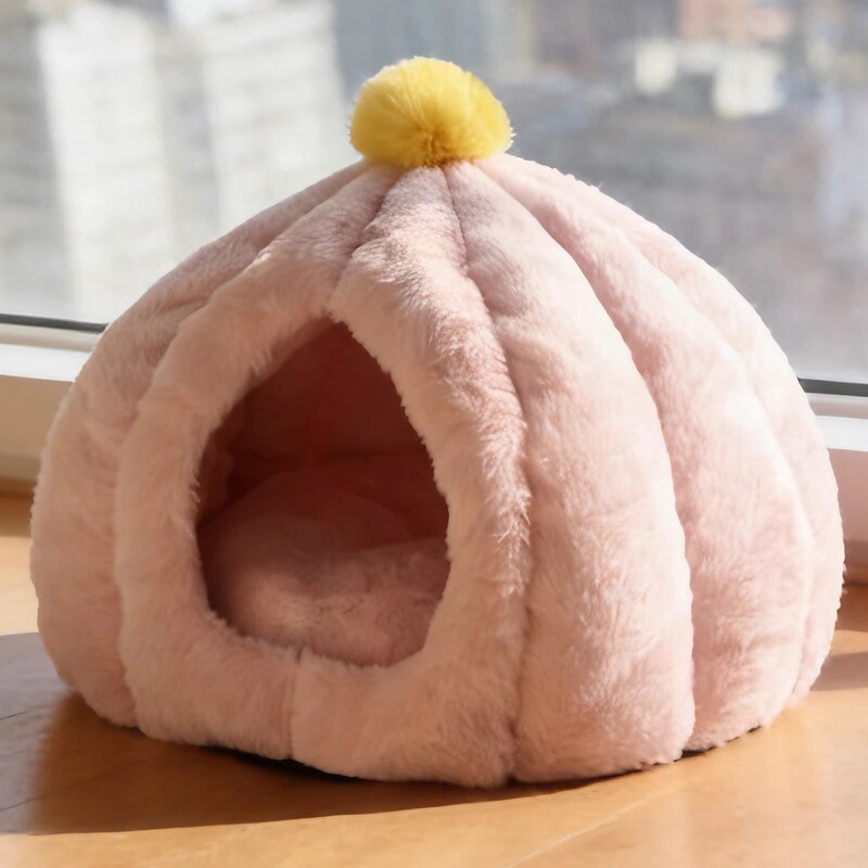 Cat Nest for Winter, Thickened and Warm, Specifically for Kittens, Large Cat Nest with a Sense of Security, Enclosed Shelter, Kitten Supplies, Large