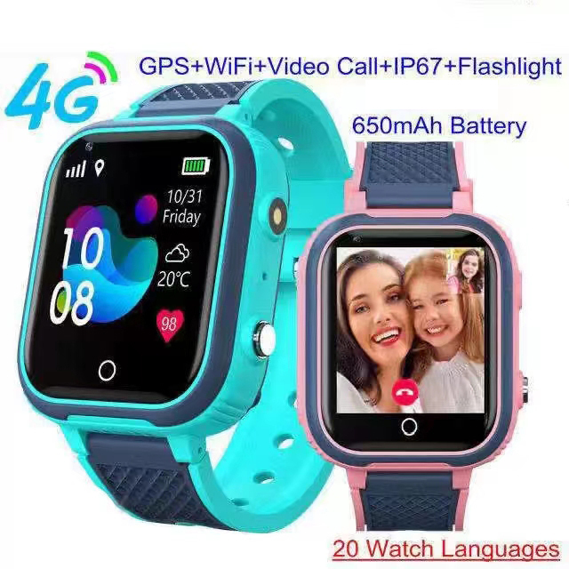 4G Smart Watch Kids GPS WIFI Video Call SOS IP67 Waterproof