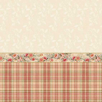 American country pastoral vintage red plaid waistline seamless wall cloth Scottish English Plaid living room wall cloth