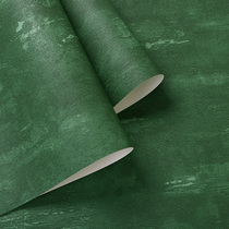 Retro plain green dark mottled color wallpaper American living room sofa background wall wallpaper dark red
