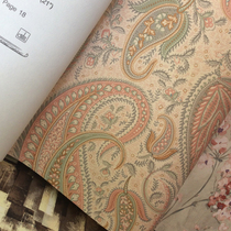 Blue Grey South-east Asia Thai Style Cashew Flower Wallpaper India Exotic National Wind Beauty Salon Yoga Wallpaper