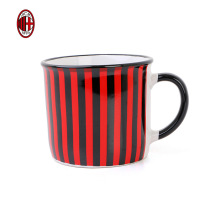 AC Milan red and black stripes mug fan supplies water cup gift football perimeter spot
