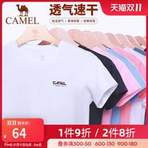 Camel Outdoor Sports T-Shirt 2022 New Men Women Breathable Fast Dry Clothes Running Short Sleeve Speed Dry Couple T-Shirt Trendy