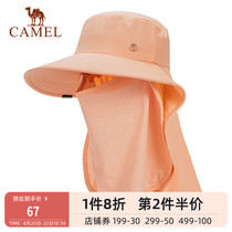 Camel full protection sunscreen hat cover anti-ultraviolet summer hiking riding sports sun-shading sun fisherman hat woman