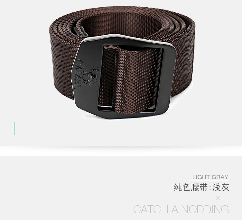 2018 Quần nylon chính hãng Thắt lưng quần dày Thắt lưng dây đai Làm khô nhanh Đàn ông và phụ nữ Ngụy trang Vành đai lạc đà Canvas thắt lưng nữ bản to