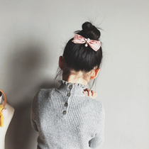 I love velvet ear edge small turtleneck pumping base sweater Parent-child children pure cashmere sweater multi-color spot