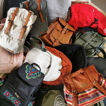 (Export inventory clearance) Student schoolbag canvas backpack large fashion leisure travel bag mini backpack