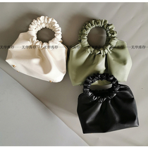 (Soft leather bag) fashion foreign leather ring wrinkled shoulder bag Hand bag small shoulder bag women Summer