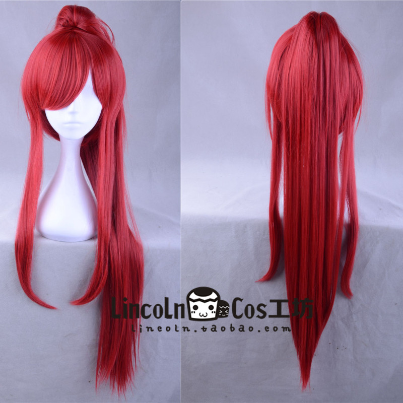 Anime Fairy Tail Elsa Tianyuan Breakthrough Yuko Tiger Clip COSPLAY Wig Red