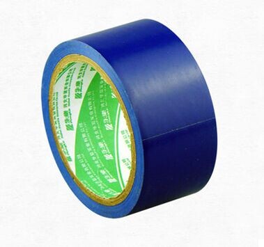 Yongle blue yellow warning tape 4 8CM wide 18M long PVC line zebra logo floor tape