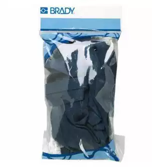 Brady Card Cover Safety Lanyard Black Blue Red 10 bags 2138-4782