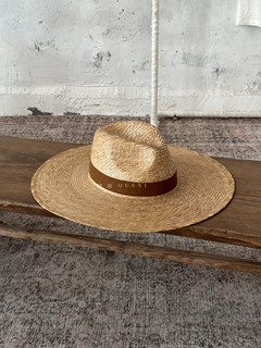 Notched 2025 Spring and Summer New Style Hand-Knitted Wide-Brimmed Natural Grass Jazz Hat Outdoor Beach Travel Vacation Sun Protection Straw Hat
