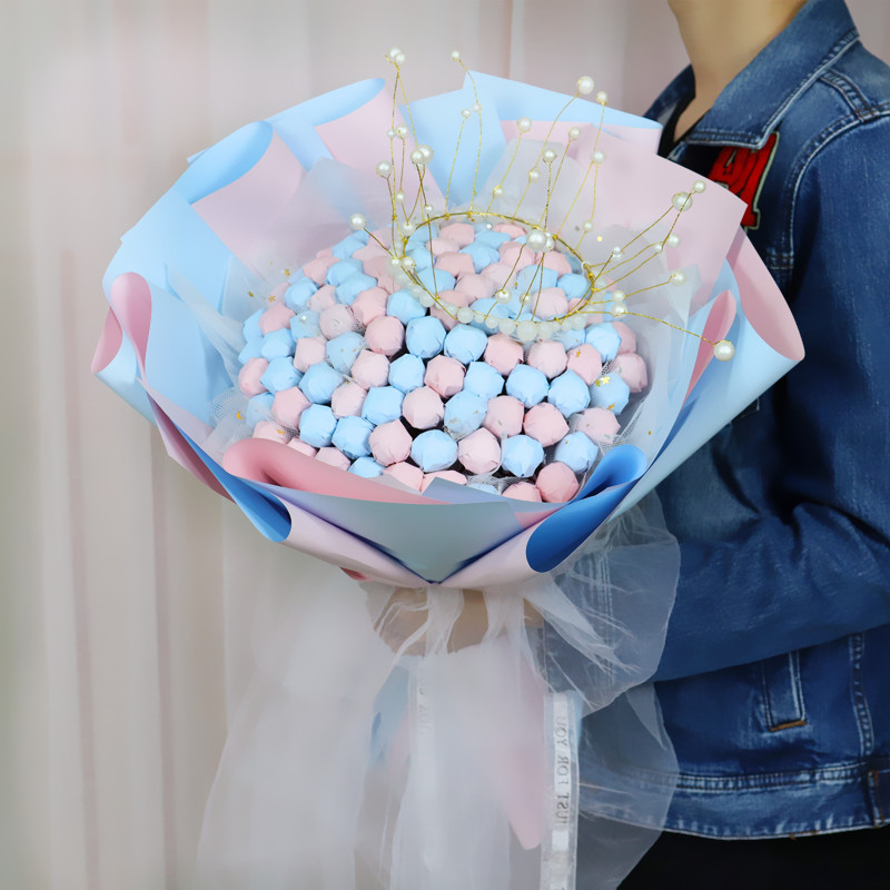 Lollipop Flower Bouquet Diy Hand Material Girlfriend Children Valentine's Day Flower Bouquet Snacks Lollipop Flower Bouquet