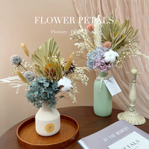 Original Light Luxury Superior Sens Dry Flower Bouquet Living-room Furnishing Natural Flowers Upscale Pendulum Full Of Stars Embroidered