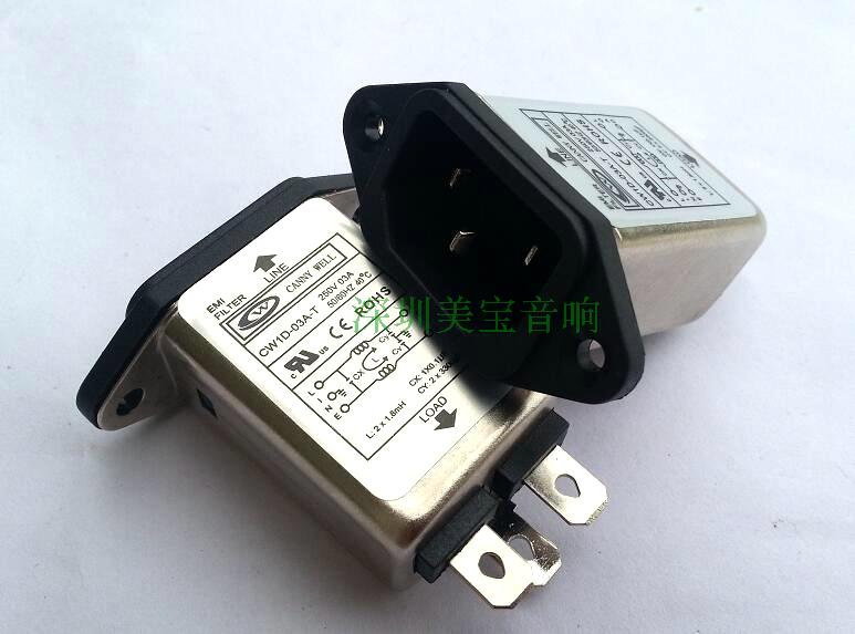 Taiwan CANNY WELL POWER FILTER CW1D-3A 6A 10A-T PLUG-IN-TYPE PURIFIER