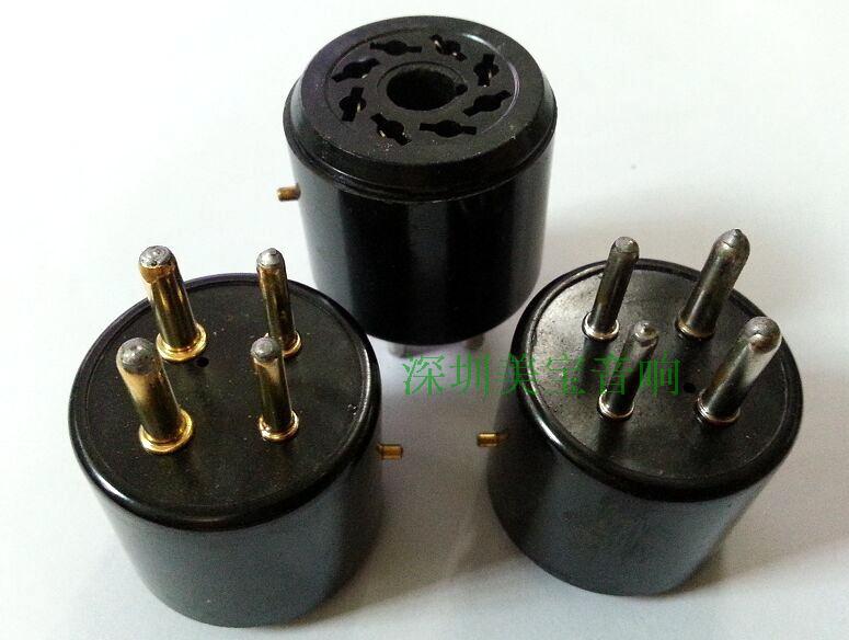 Vacuum tube holder 4 feet turn 8 feet GZS4-S8 silver plated foot gold plated foot